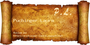 Puchinger Laura névjegykártya